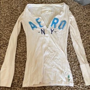 Aeropostale long sleeve in white